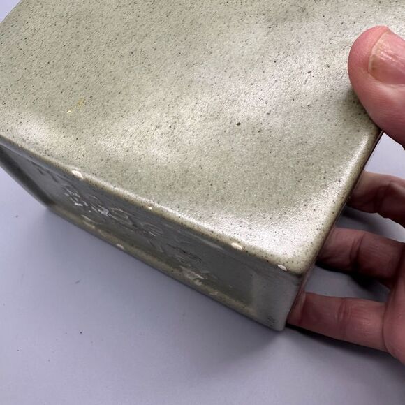 Haeger green vintage ceramic planter vase - Picture 5 of 8